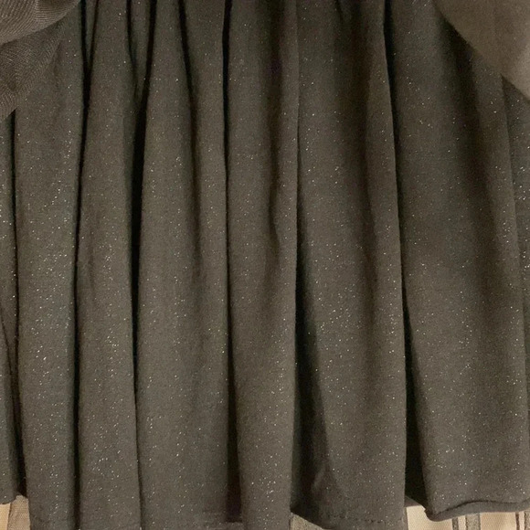 Jack by BB Dakota Black Tulle Silver Sparkle Elastic Waist Band Skirt Size Small - Picture 4 of 8